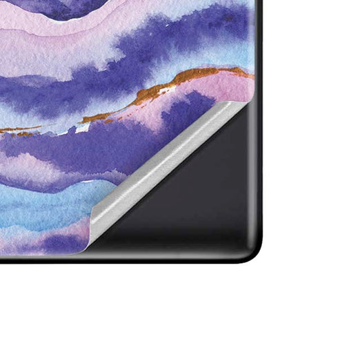 Blue Violet Watercolor Geode Google Pixel 6 Pro Skin